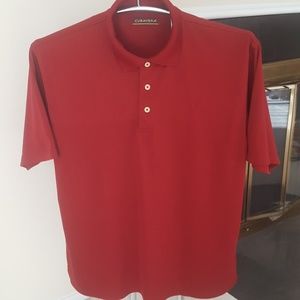 Cubavera Burgundy Short Sleeve Leisure Shirt XL